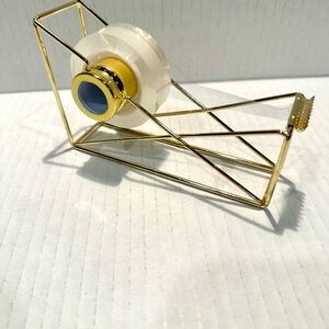 Gold Wire Tape Dispenser with Clear Tape